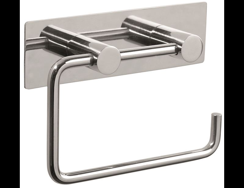 Pressalit Choice Toilet paper holder with plate, brushed steel