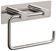 Pressalit Choice Toilet paper holder with plate, brushed steel