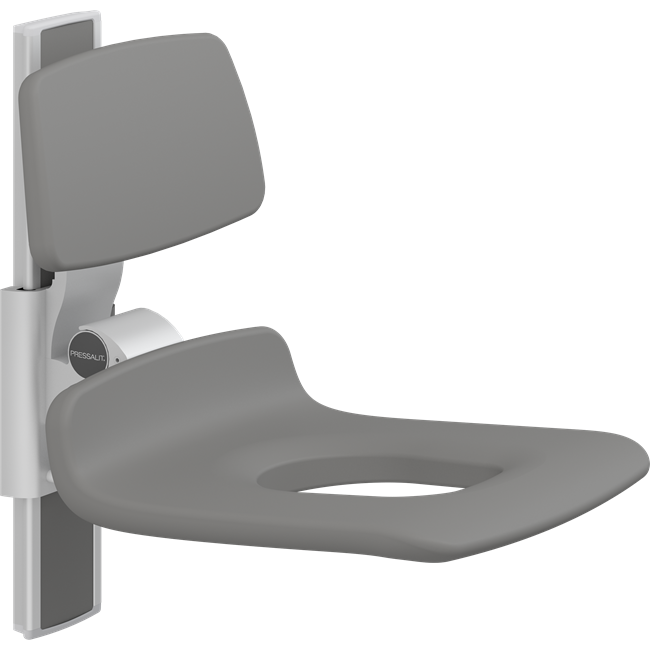 PLUS shower seat 450 with aperture, manually height adjustable