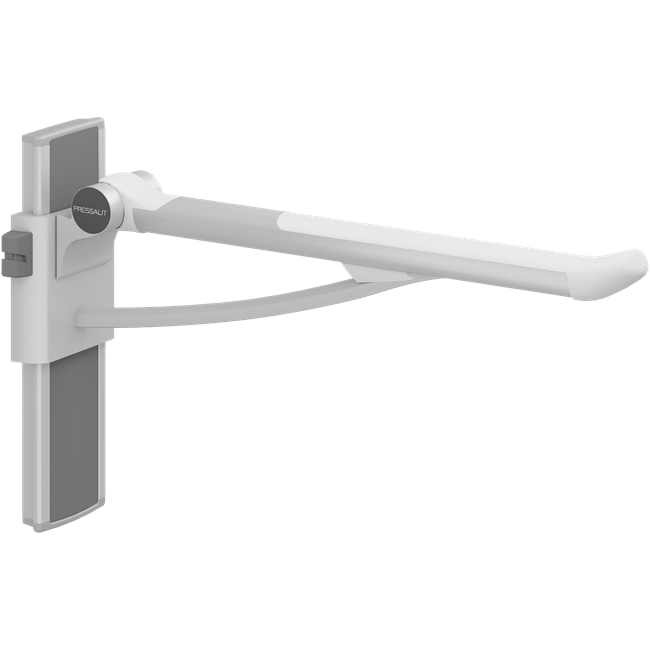 PLUS fold down grab bar with integrated counter-balance, 27.6'', left hand operated