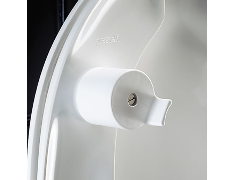 Toilet seat Dania with cover, 2" raised