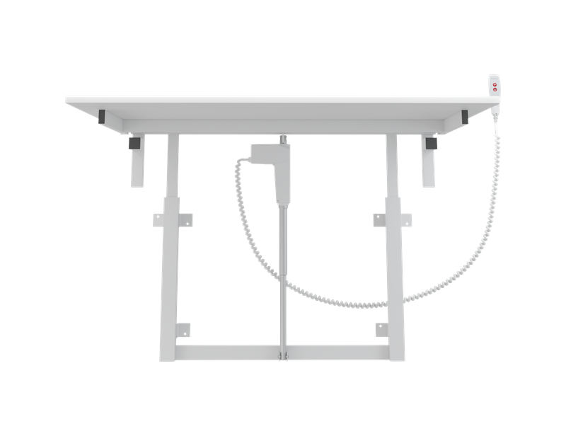 Table à langer, 800 x 1400 mm, réglable en hauteur électriquement, rabattable