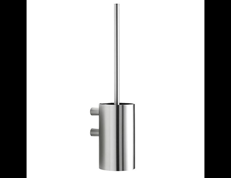 Pressalit Choice Toilet brush for wall, brushed steel