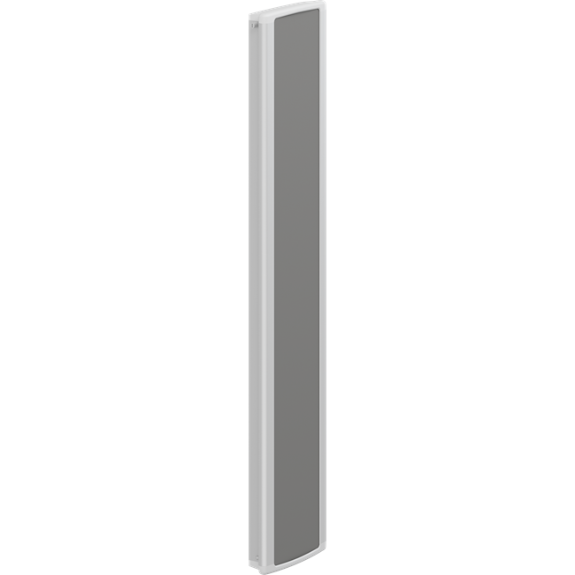 PLUS vægskinne, 400 mm, med hak i højre side, til lodret montering