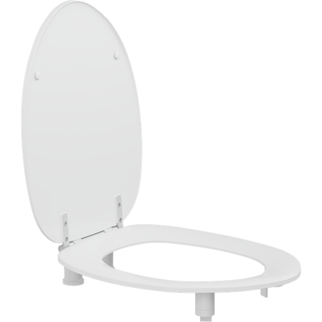 Toiletsæde Dania med låg, 50 mm forhøjet