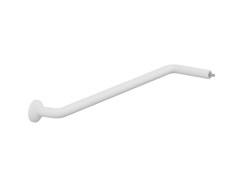 PLUS anglehandrail section 762 x 154 mm, incl. wall rosette