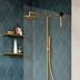 Pressalit Style Shower squeegee, brushed brass