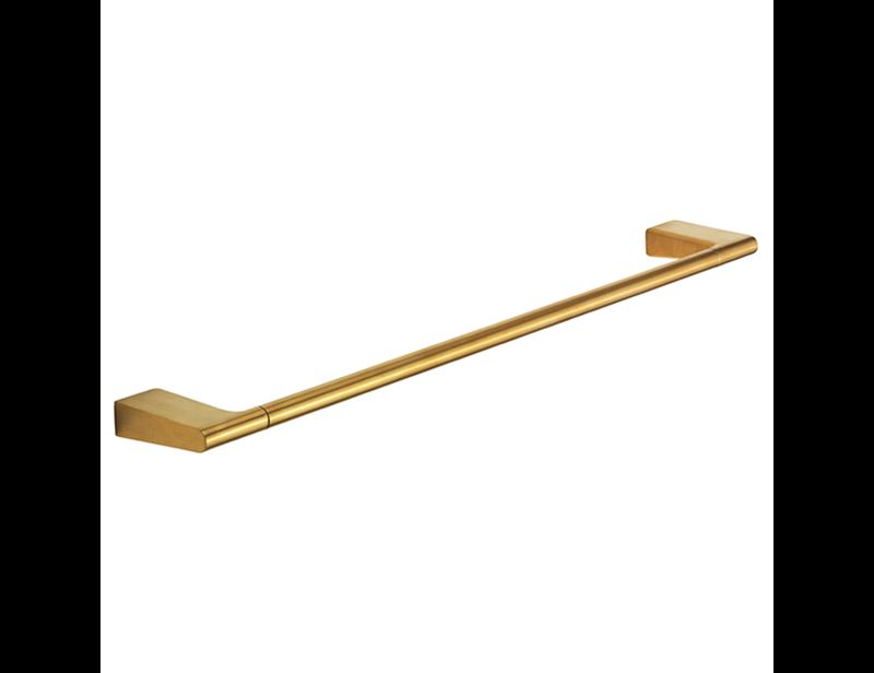 Pressalit Style Towel rack, single, 24.02", brushed brass