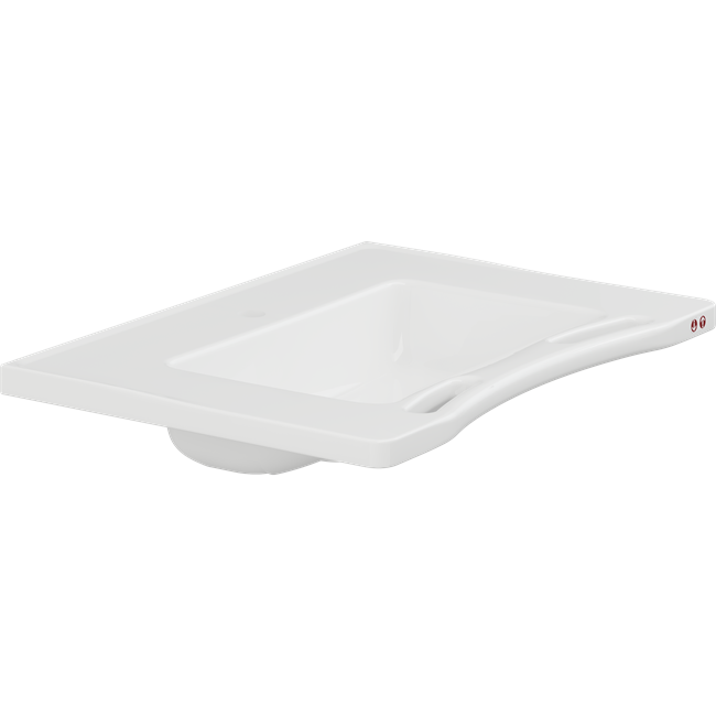 MATRIX MEDIUM wash basin without overflow, for powered basin unit