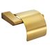 Pressalit Style Toilet paper holder w/cover, brushed brass