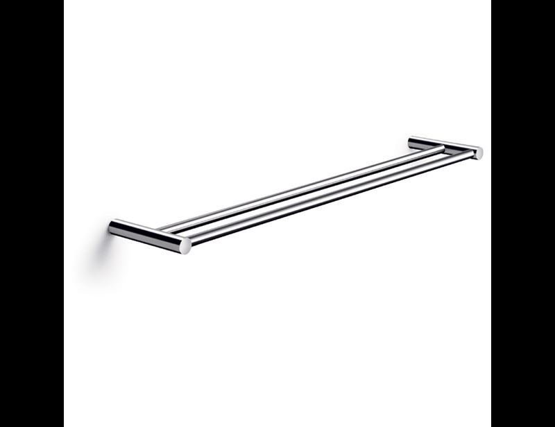 Pressalit Choice Towel holder, double, 60 x 12 cm, polished steel