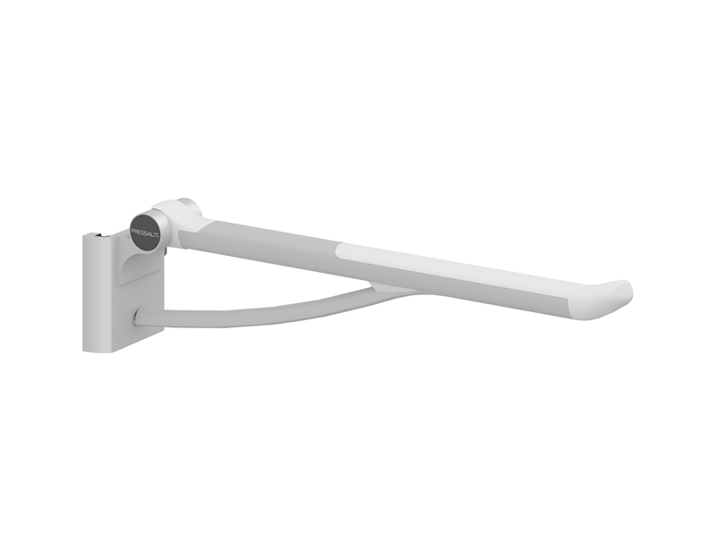 PLUS fold down grab bar with integrated counter-balance, 27.6'', right hand operated