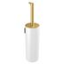 Pressalit Style Toilet brush, brushed brass/white