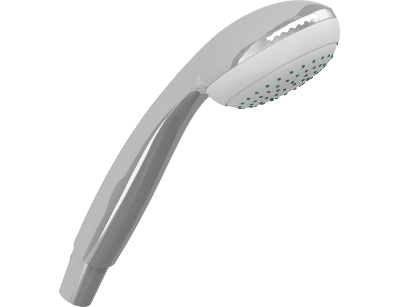 Shower head with normal jet