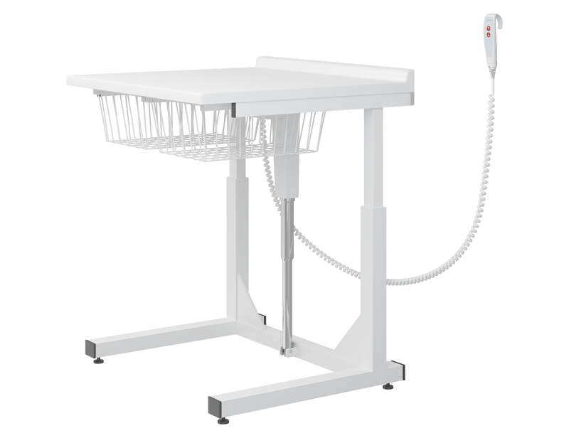 Changing table, 800 x 900 mm, electrically height adjustable
