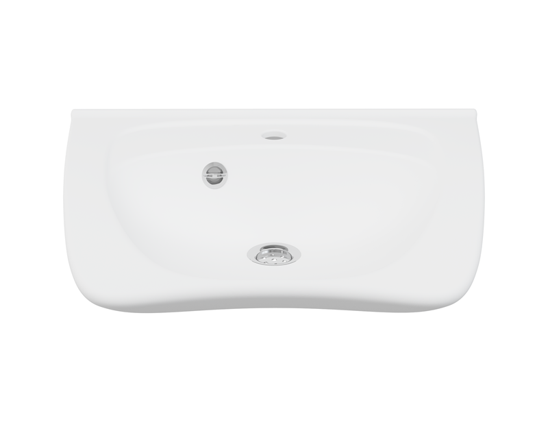 MATRIX CURVE II ergonomic sink with tap hole and overflow