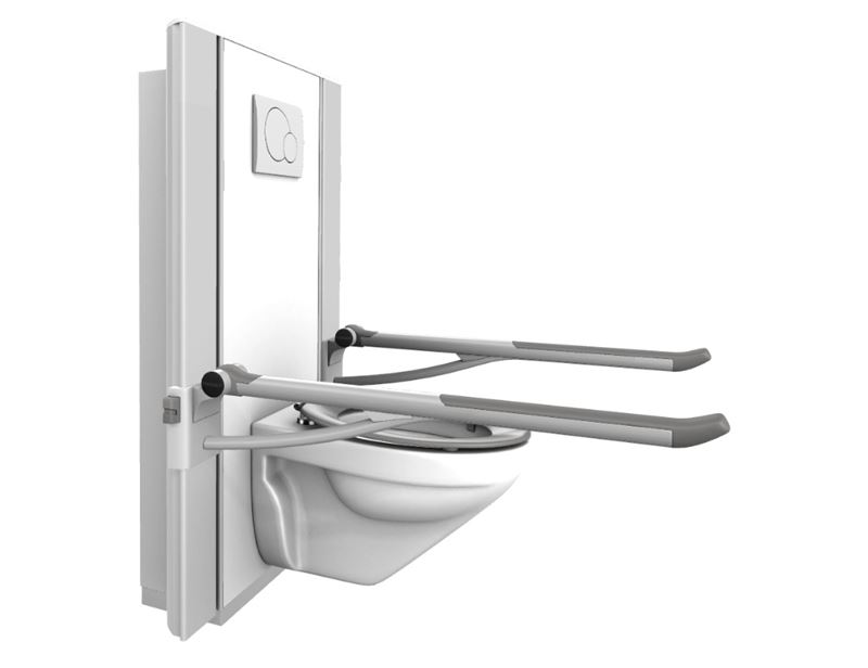 Løsning med SELECT TL2 elektrisk toiletløfter, PLUS toiletstøtter, toilet og Dania toiletsæde