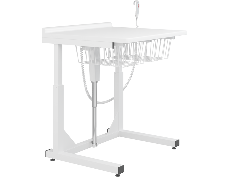 Changing table, 31.5" x 35.4", electrically height adjustable