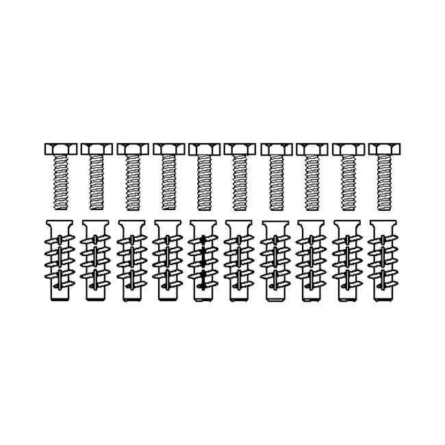 Bevestigingsmateriaal V8662 (10 stuk),voor cellenbeton