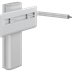 PLUS support de lavabo avec levier de commande, réglable en hauteur électriquement
