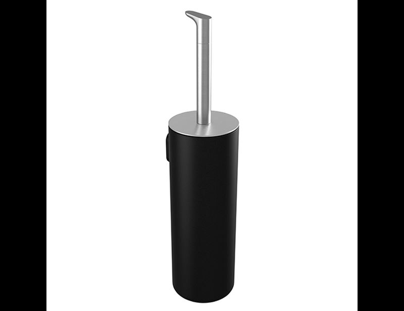 Pressalit Style Toilet brush, brushed steel/black