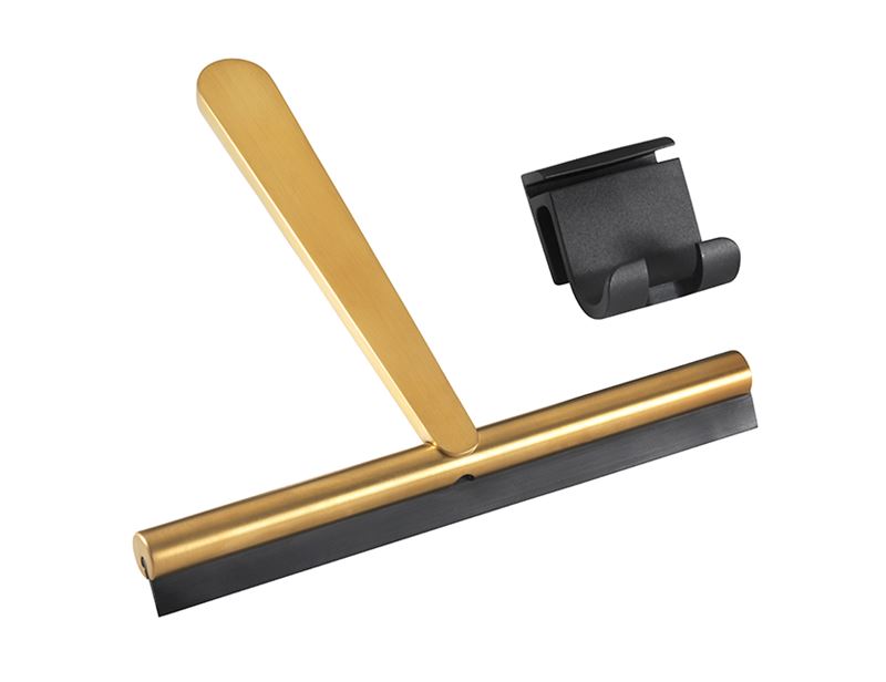 Pressalit Style Shower squeegee, brushed brass