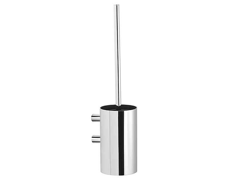 Pressalit Choice Toilet brush for wall, polished steel