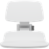 PLUS replacement shower seat 450 with aperture, manually height adjustable