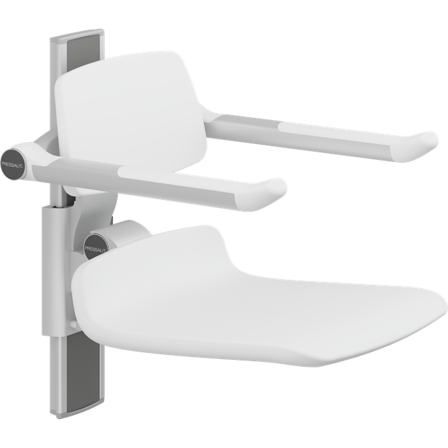 PLUS shower seat 450, manually height adjustable