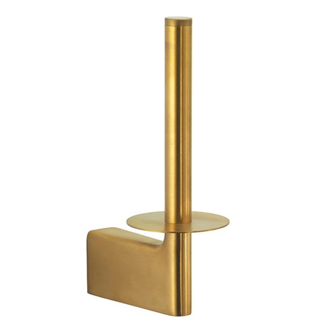 Pressalit Style Spare paper holder, brushed brass