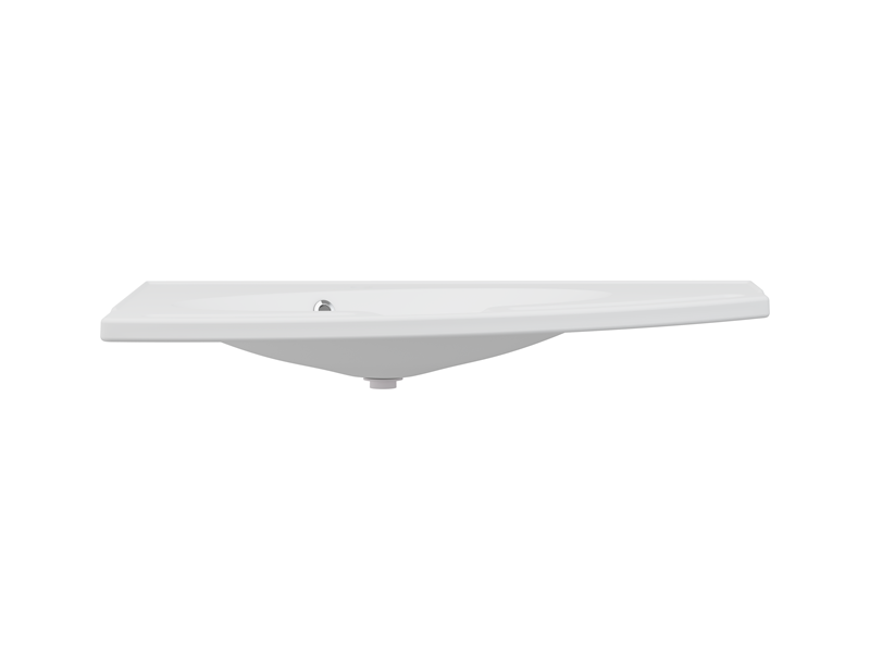 MATRIX ANGLE wash basin with overflow, right-facing