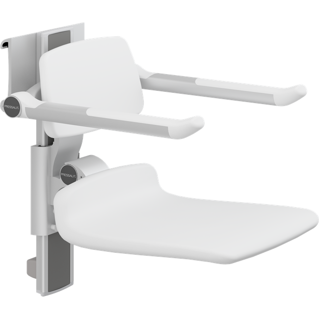 PLUS shower seat 450, manually height and manually sideways adjustable 