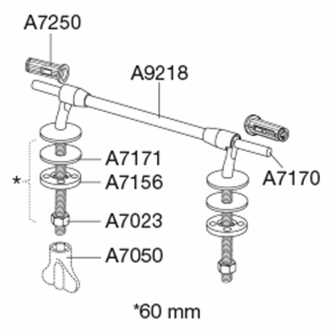 Institutional hinge, fixed