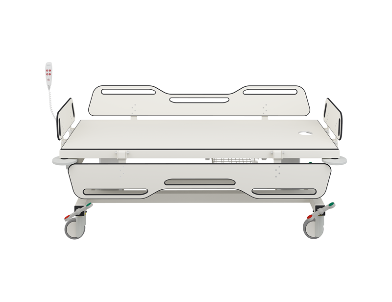 MSCT 1 shower change trolley, electrically height adjustable