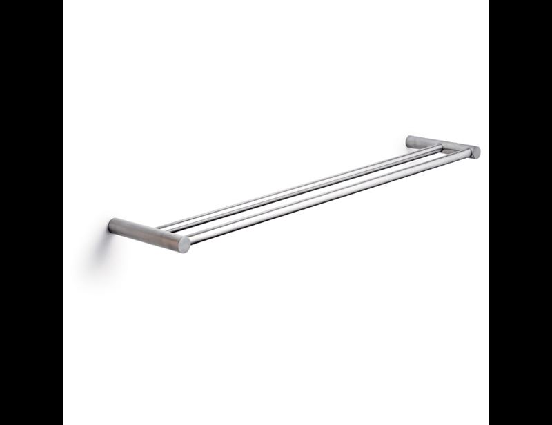 Pressalit Choice Porte-serviettes 60 x 12 cm, double, acier brossé