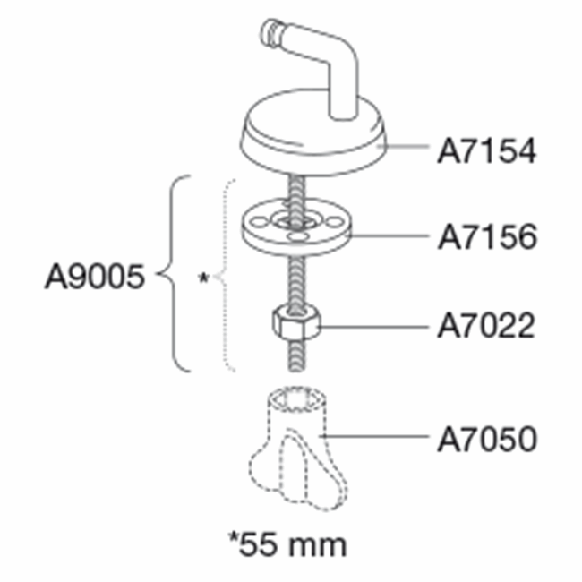 Universal hinge for seat without cover