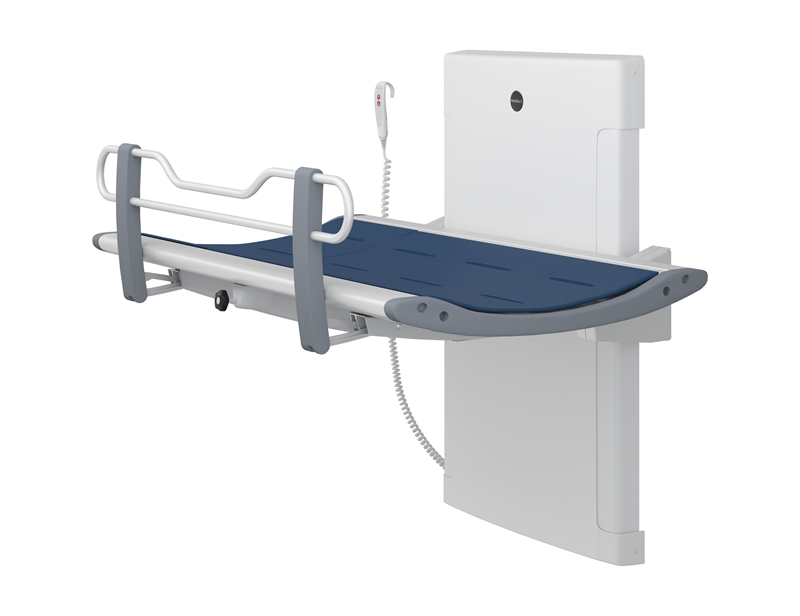 SCT 3000 shower change table, electrically height adjustable