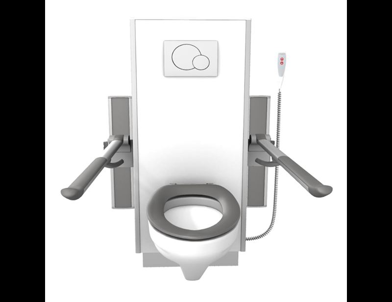 Solution avec SELECT TL1 electrique ensembles WC, PLUS barre de relèvement, cuvette WC et abattant Dania