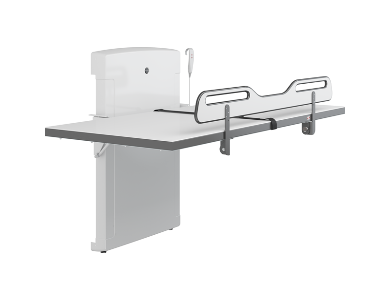 CT 4000 change table, manually foldable, electrically height adjustable 