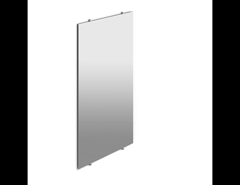 Spiegel, 600 x 1000 mm, mit Spiegelhalterungen