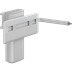 PLUS Waschtisch-Lifter mit Betätigungshebel, höhenverstellbar mit Gasdruckzylinder und manuell seitlich verschiebbar 