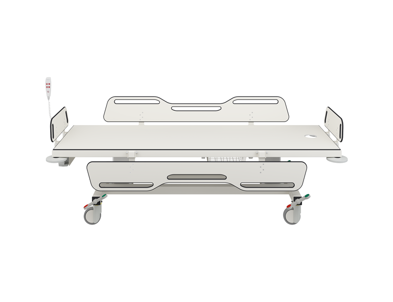 MSCT 1 shower change trolley, electrically height adjustable 