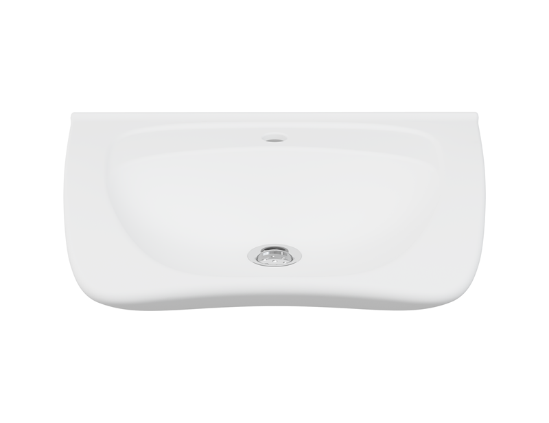 MATRIX CURVE II ergonomic sink with tap hole, without overflow