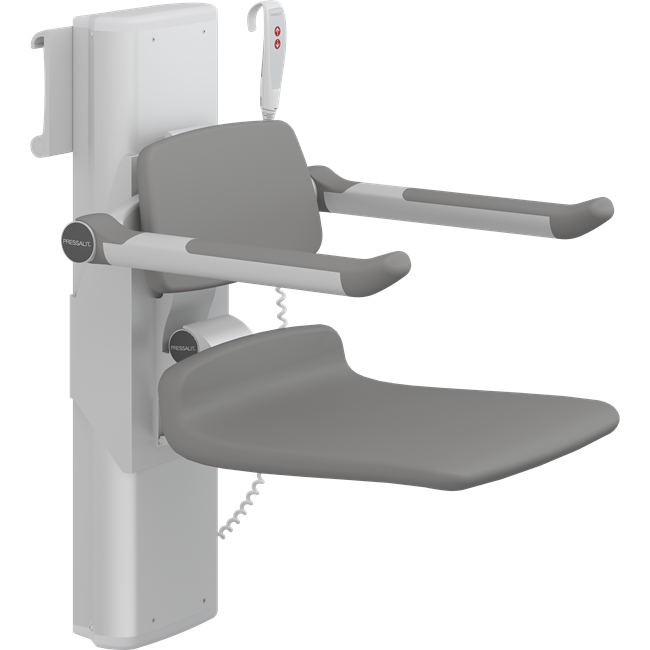 PLUS shower seat 450, electrically vertical and manually horizontal adjustable 