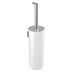 Pressalit Style Toilet brush, brushed steel/white