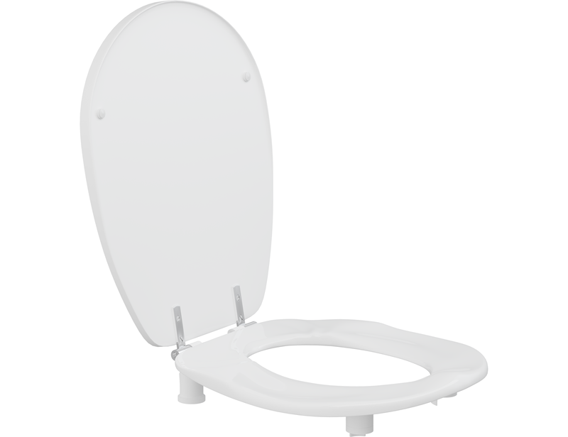 Toilet seat Ergosit with cover, 2" raised