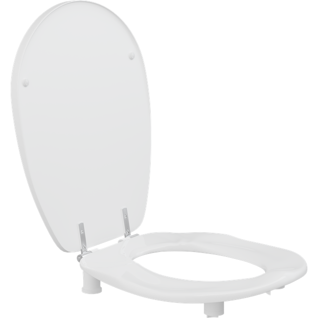 Toilet seat Ergosit with cover, 2" raised