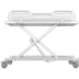 MCT 5 change trolley, manually height adjustable