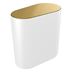 Pressalit Style Toilet bin, brushed brass/white