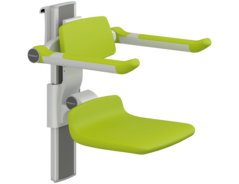 PLUS shower seat 310, manually height and manually sideways adjustable
